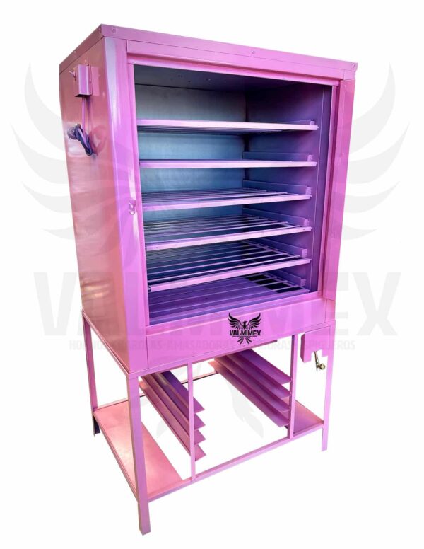 Horno para 6 charolas puerta ropero color rosa. - Imagen 3